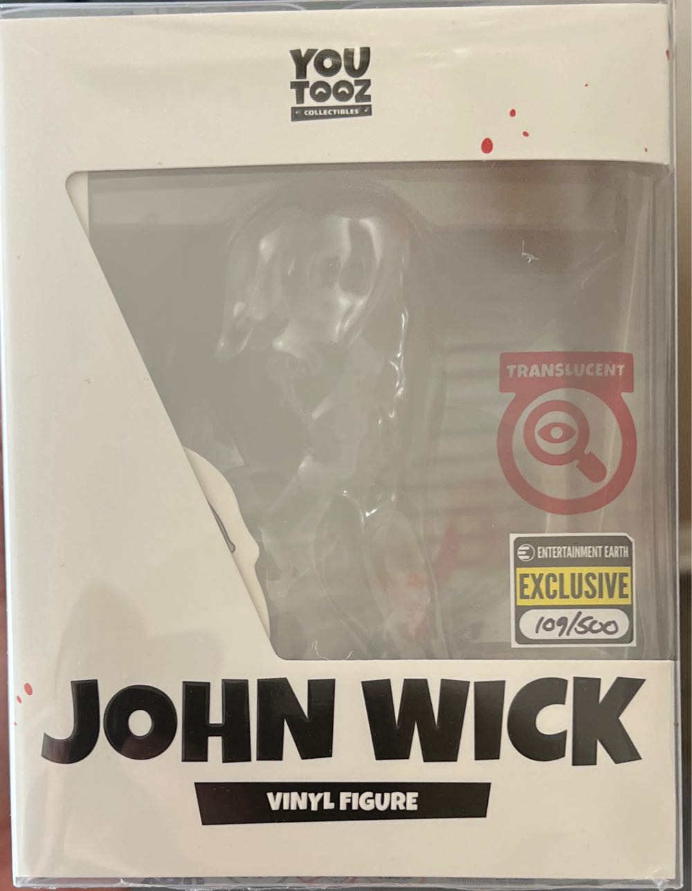 4 Youtooz John Wick 4 Bloody Translucent Baba Yaga Edition Limited Exclusive Serial Numbered 500  vinyl figure collectible [Barcode 810122547228] - Main Image 2