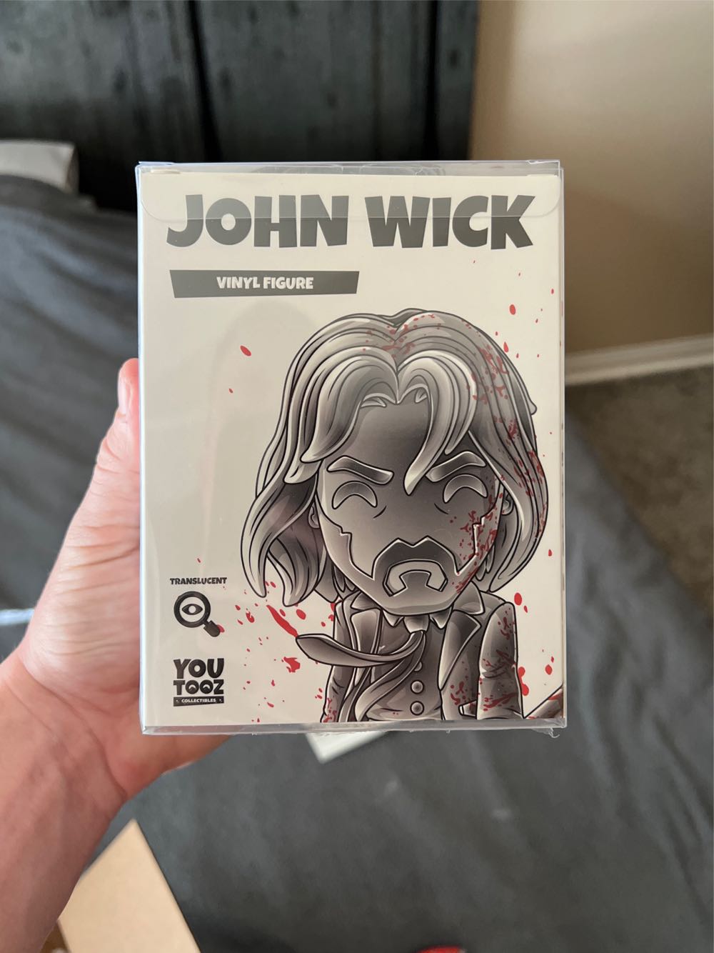 4 Youtooz John Wick 4 Bloody Translucent Baba Yaga Edition Limited Exclusive Serial Numbered 500  vinyl figure collectible [Barcode 810122547228] - Main Image 3