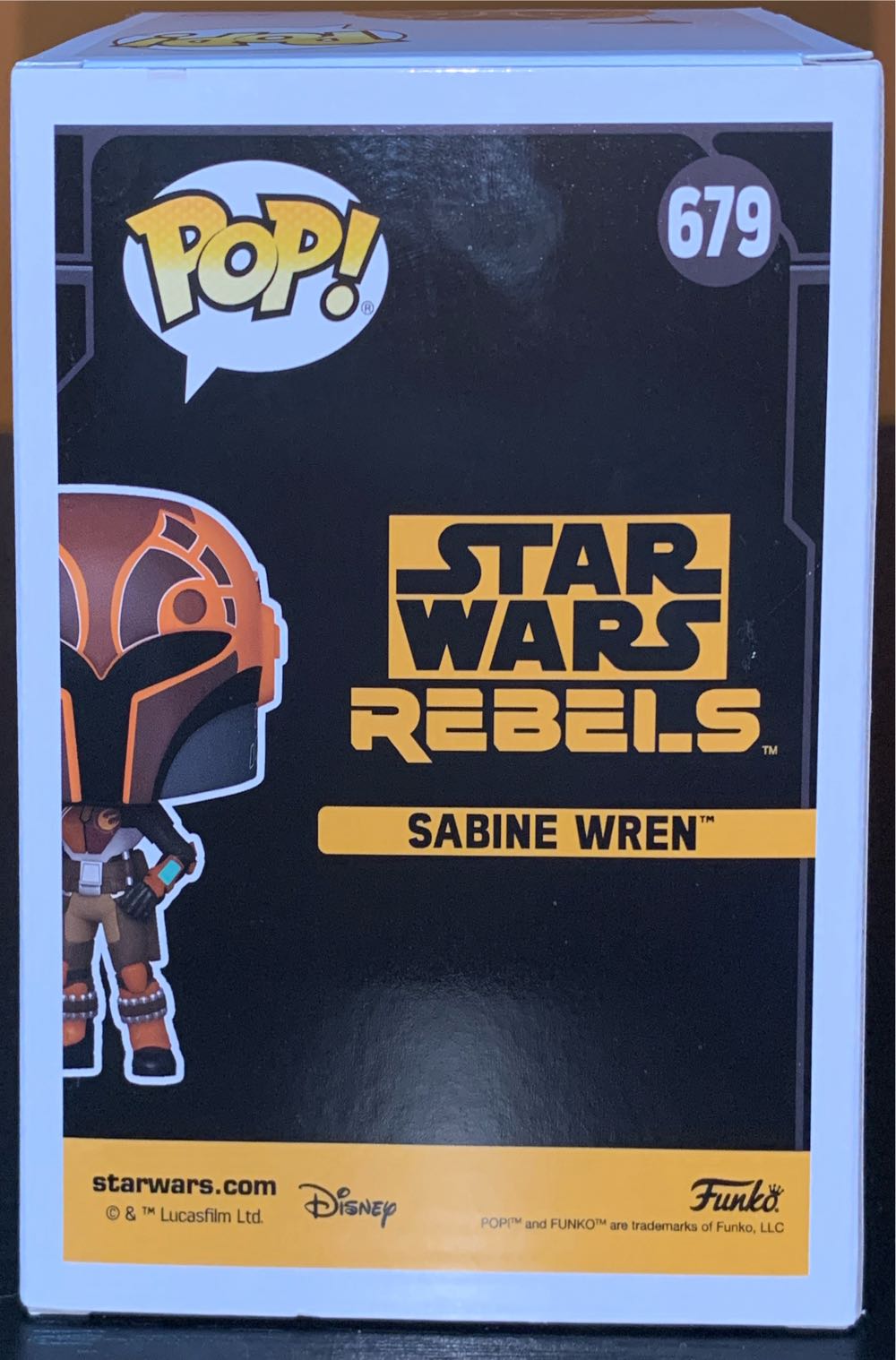 POP! 679 - Star Wars Rebels - Sabine Wren  vinyl figure collectible [Barcode 889698767057] - Main Image 3