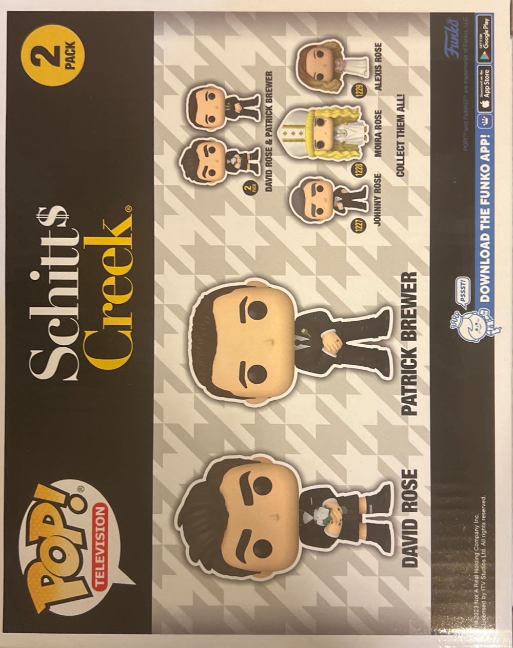 David Rose & Patrick Brewer - Schitt’s Creek vinyl figure collectible [Barcode 889698614085] - Main Image 2