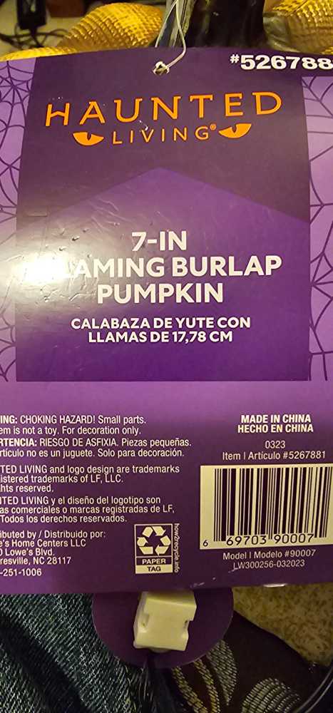 Jack O Lantern   vinyl figure collectible [Barcode 669703900071] - Main Image 3