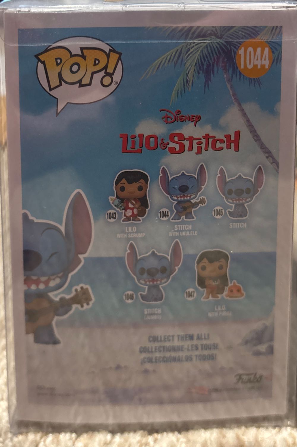 Stitch: Stitch w/ Ukulele, #1044 (Diamond) - Lilo and Stitch vinyl figure collectible [Barcode 889698574884] - Main Image 3