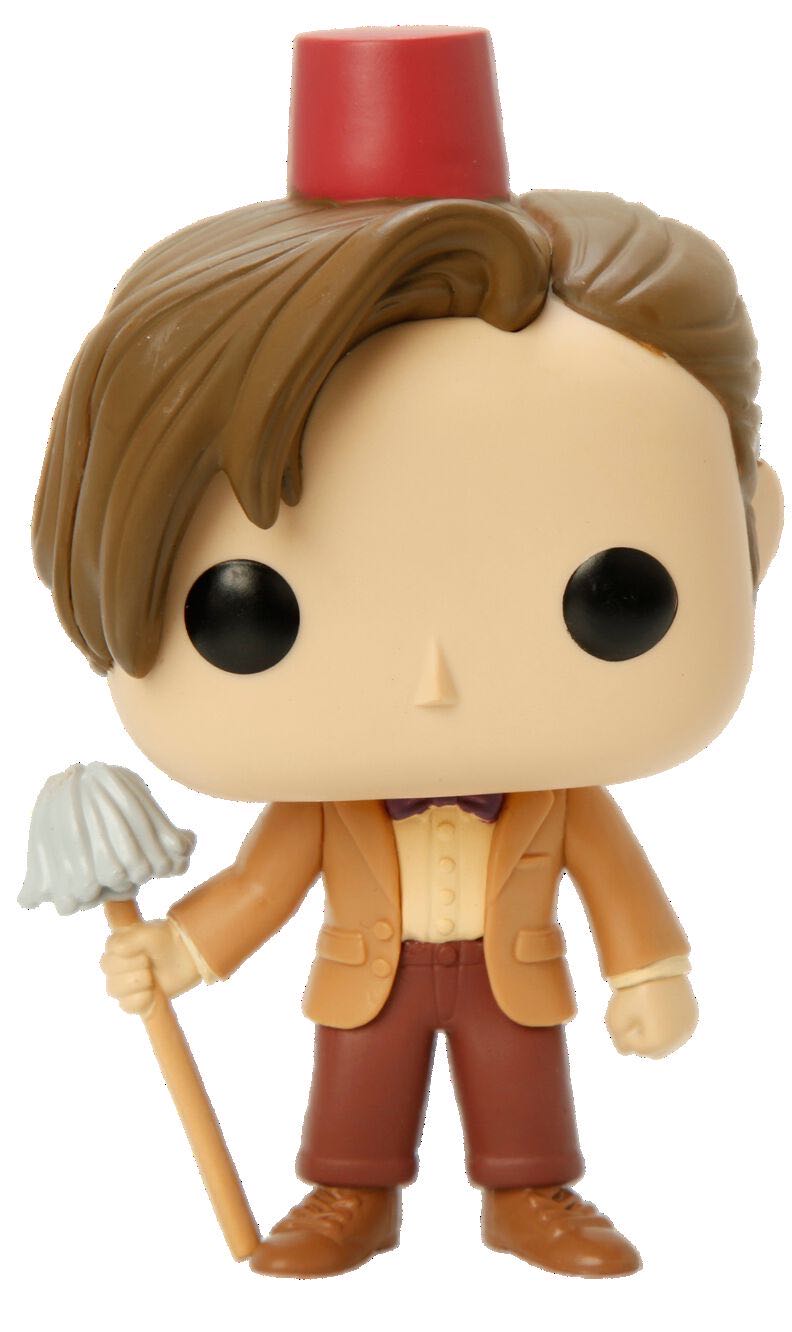 236 - Eleventh Doctor with Fez and mop - Doctor Who vinyl figure collectible - Main Image 2
