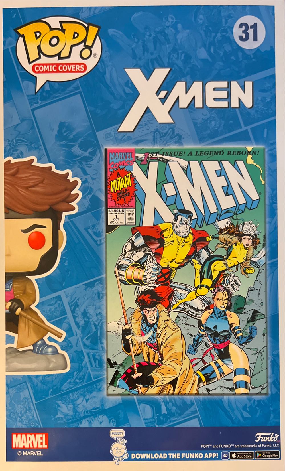 X-men, Comic: Gambit, #31 - X-Men vinyl figure collectible [Barcode 889698719803] - Main Image 2
