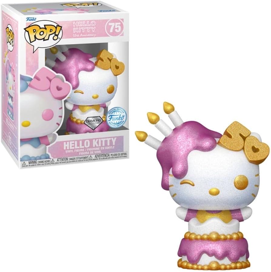 Hello Kitty 50th Anniversary Targetcon Diamond Exclusive! - Hello Kitty vinyl figure collectible [Barcode 889698767859] - Main Image 2
