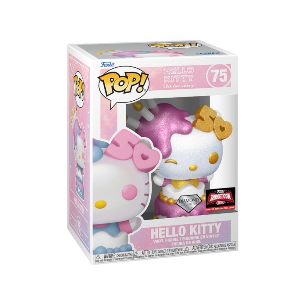 Hello Kitty 50th Anniversary Targetcon Diamond Exclusive! - Hello Kitty vinyl figure collectible [Barcode 889698767859] - Main Image 3