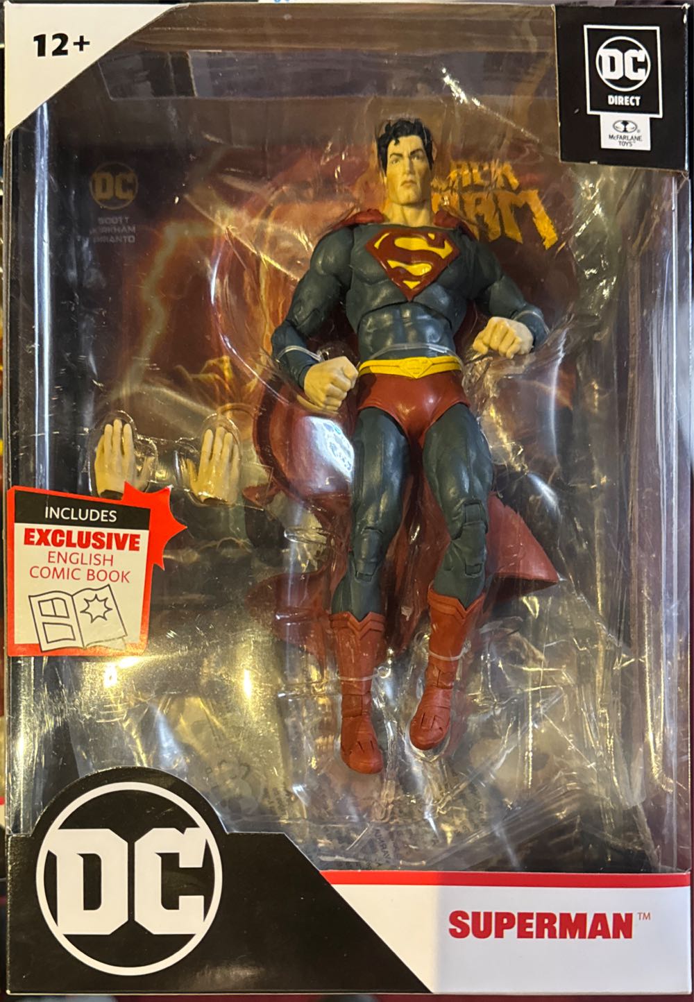 Mcfarlane Toys Dc Direct Page Punchers 7” Figure With Comic Black Adam Wave 1 Superman  vinyl figure collectible [Barcode 787926159035] - Main Image 2