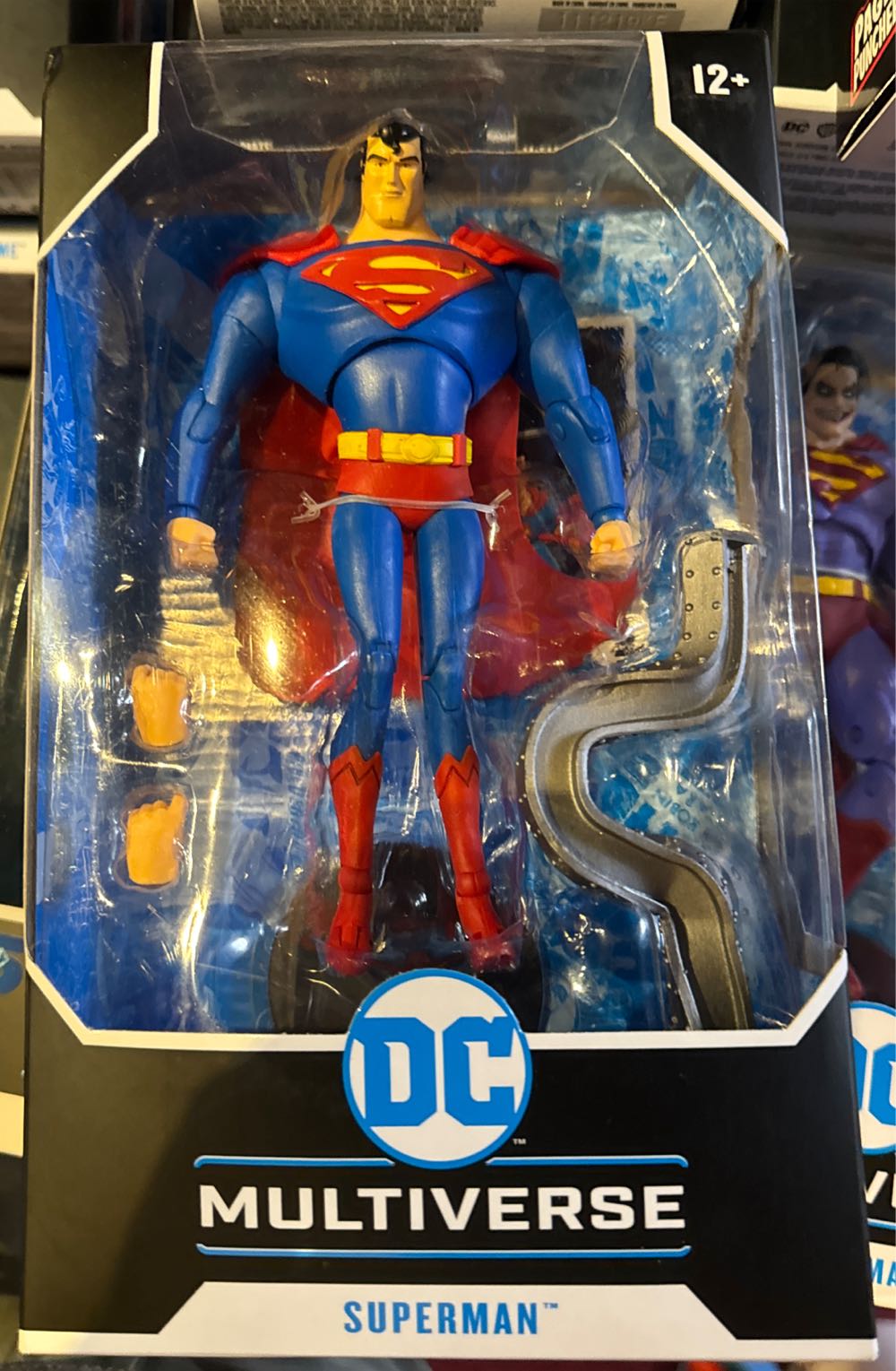 Mcfarlane Dc Animated 7 Action Figures Wv1 Animated Superman  vinyl figure collectible [Barcode 787926155020] - Main Image 2
