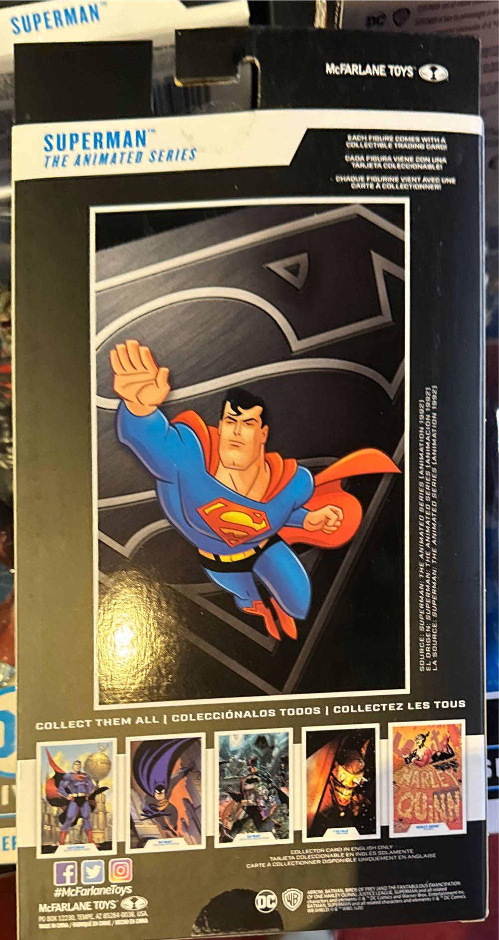 Mcfarlane Dc Animated 7 Action Figures Wv1 Animated Superman  vinyl figure collectible [Barcode 787926155020] - Main Image 3