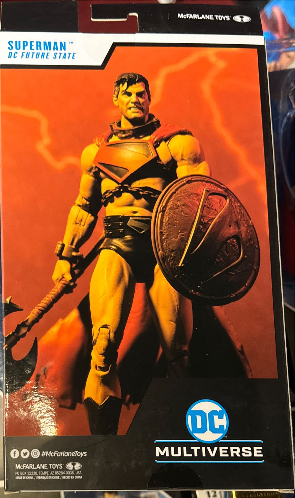 Mcfarlane Dc Multiverse 7” Superman Future State: Worlds Of War  vinyl figure collectible [Barcode 787926152722] - Main Image 3
