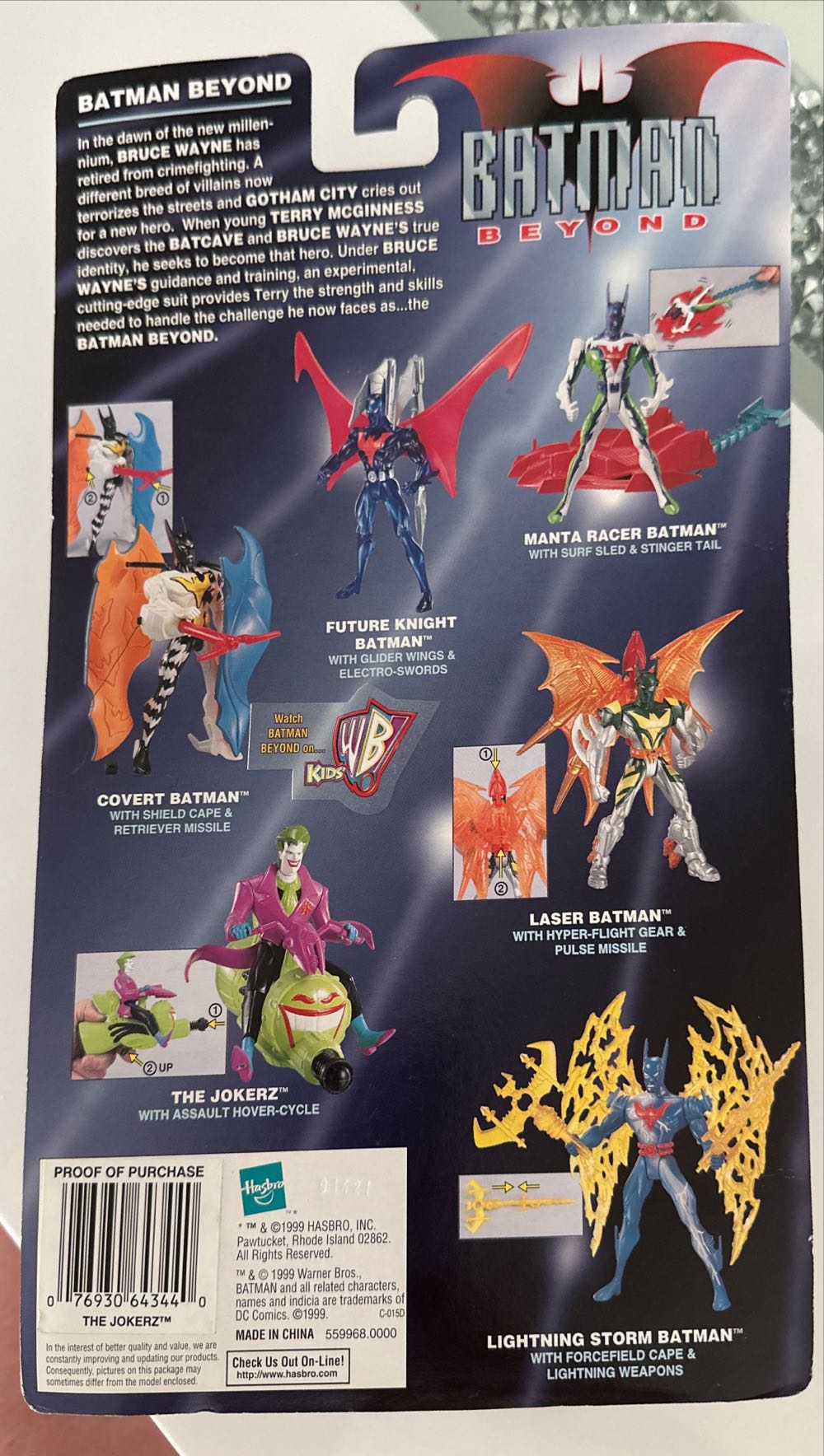 Beyond Dc Batman Beyond The Joker Hasbro The Jokerz Action Batman Cycle Hover Assault Future New With Gotham City Sealed Vtg Accessory Knight Weapon Moc Vintage Part - Batman Beyond vinyl figure collectible [Barcode 076930643440] - Main Image 2