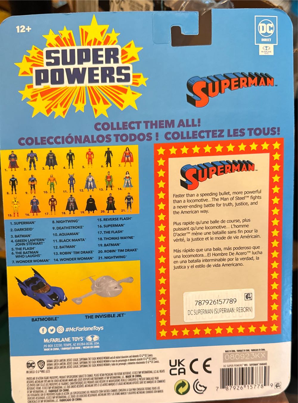 Mcfarlane Dc Direct Super Powers 5 Figures Wave 5 Superman Variant  vinyl figure collectible [Barcode 787926157789] - Main Image 3