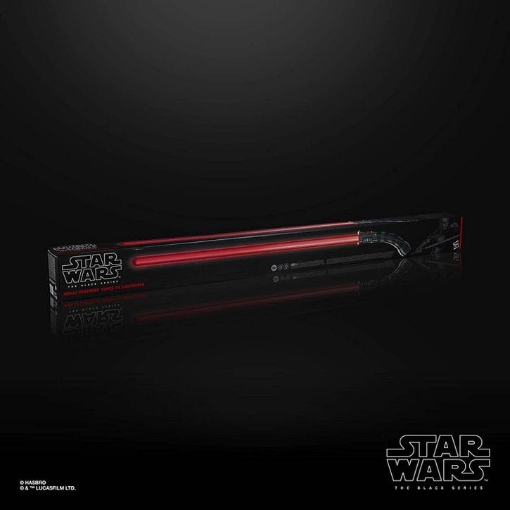 Asajj Ventress -Star Wars The Black Series Asajj Ventress FX Red Lightsaber Prop Replica  vinyl figure collectible - Main Image 2