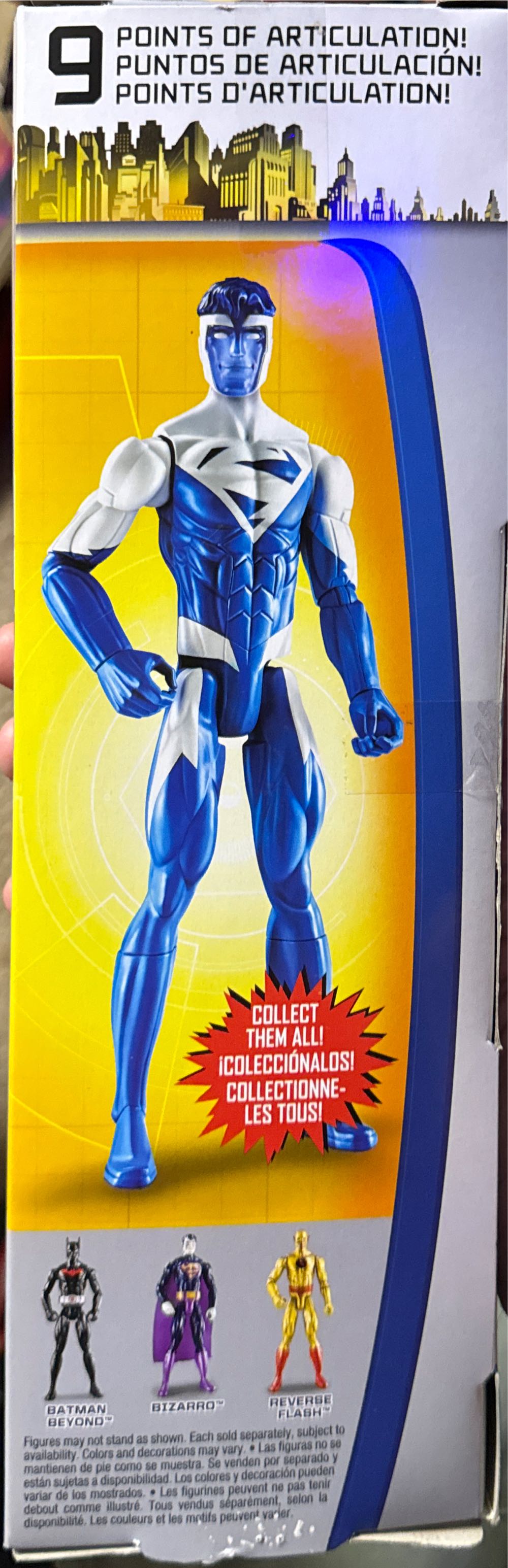 Electric Superman 12” Action Batman Unlimited Series Dc  vinyl figure collectible [Barcode 887961293036] - Main Image 3