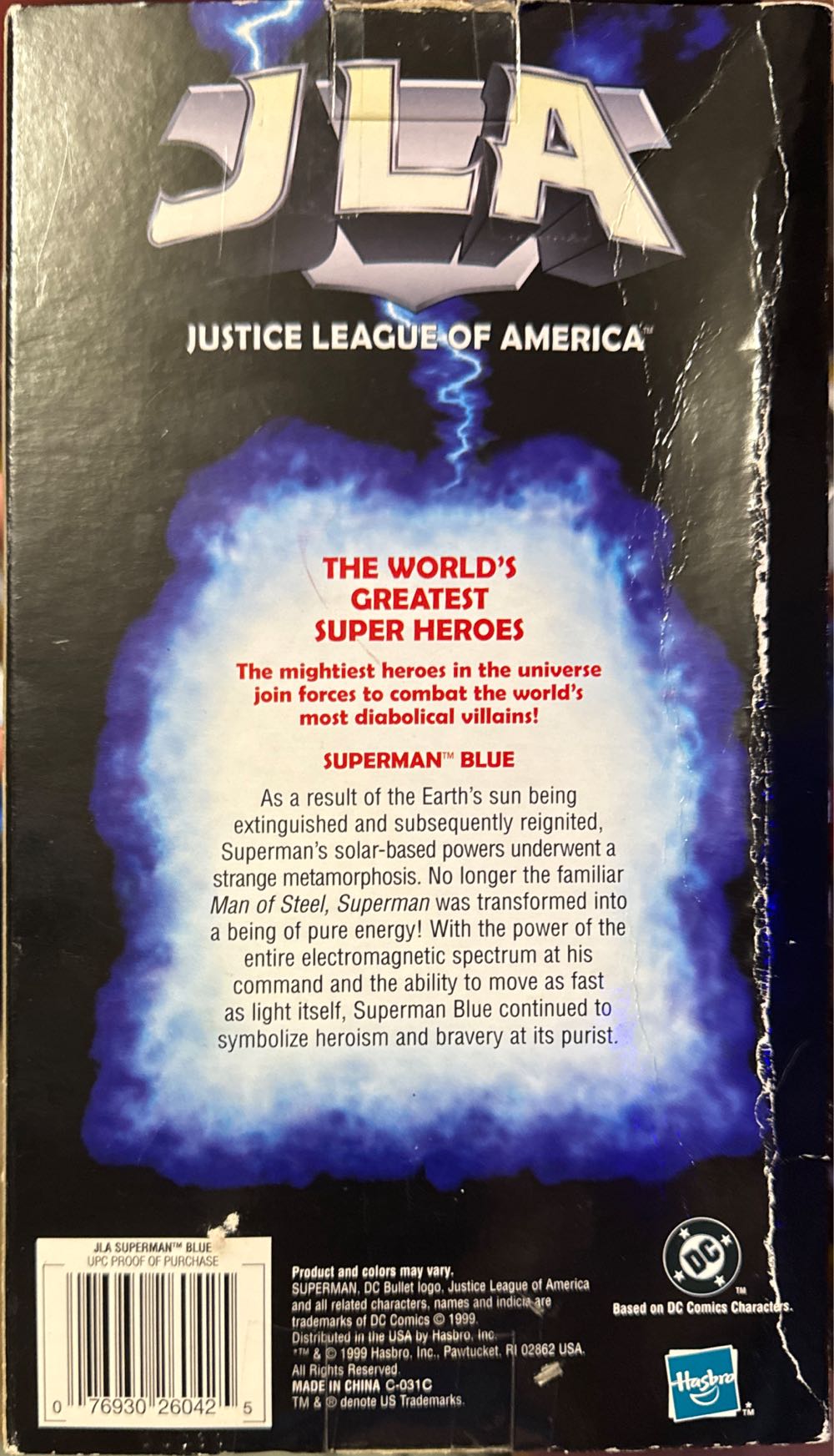 Blue Dc Action By Hasbro Superman Blue Justice League Of America Action Hasbro Jla Fully Posable  vinyl figure collectible [Barcode 076930260425] - Main Image 2