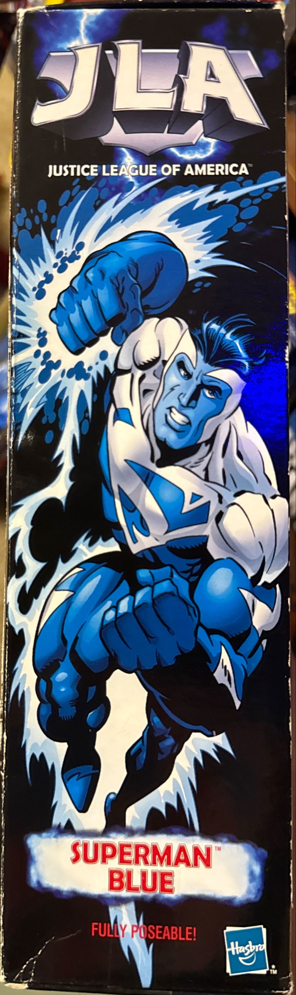 Blue Dc Action By Hasbro Superman Blue Justice League Of America Action Hasbro Jla Fully Posable  vinyl figure collectible [Barcode 076930260425] - Main Image 3