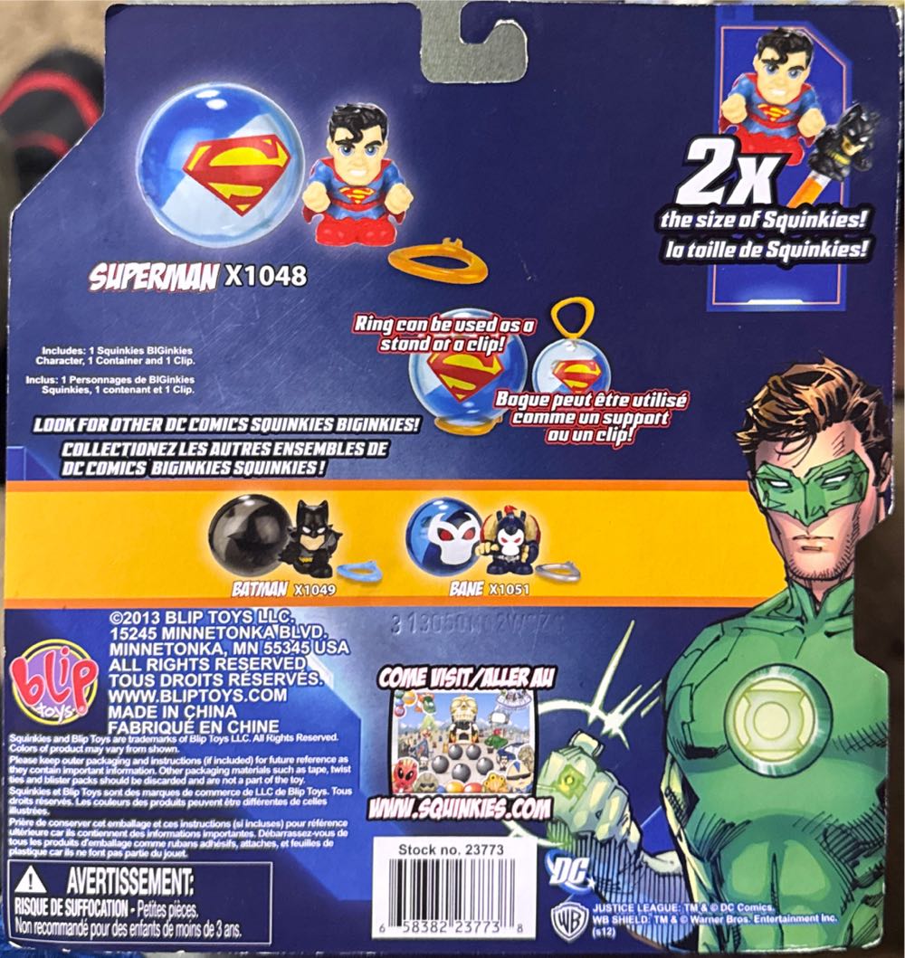 Squinkies Biginkies Dc Superman Set New Squinkies Biiginkies Supernan  vinyl figure collectible [Barcode 658382237738] - Main Image 2
