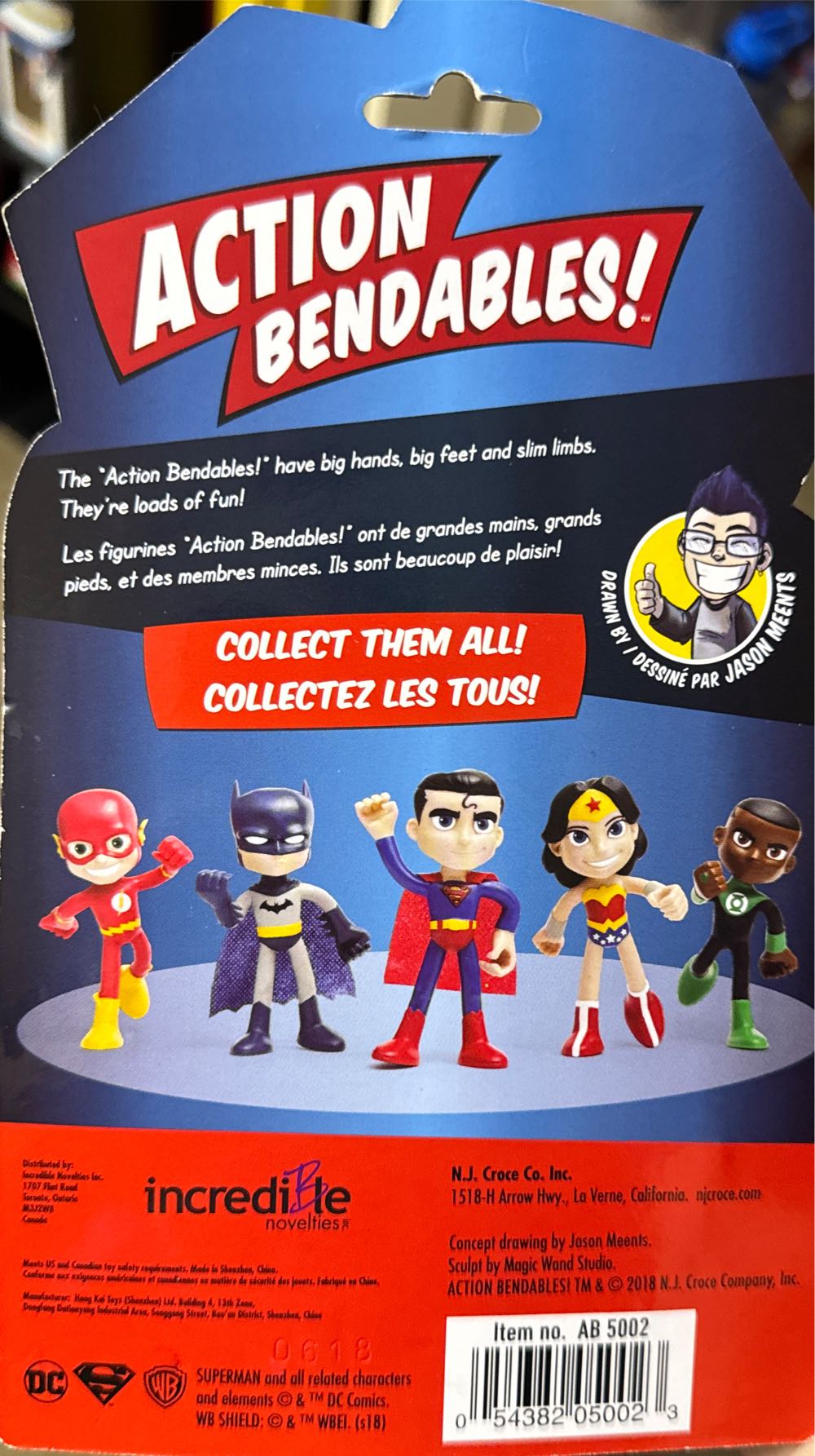 Superman Bendables Figure 4”  vinyl figure collectible [Barcode 054382050023] - Main Image 2