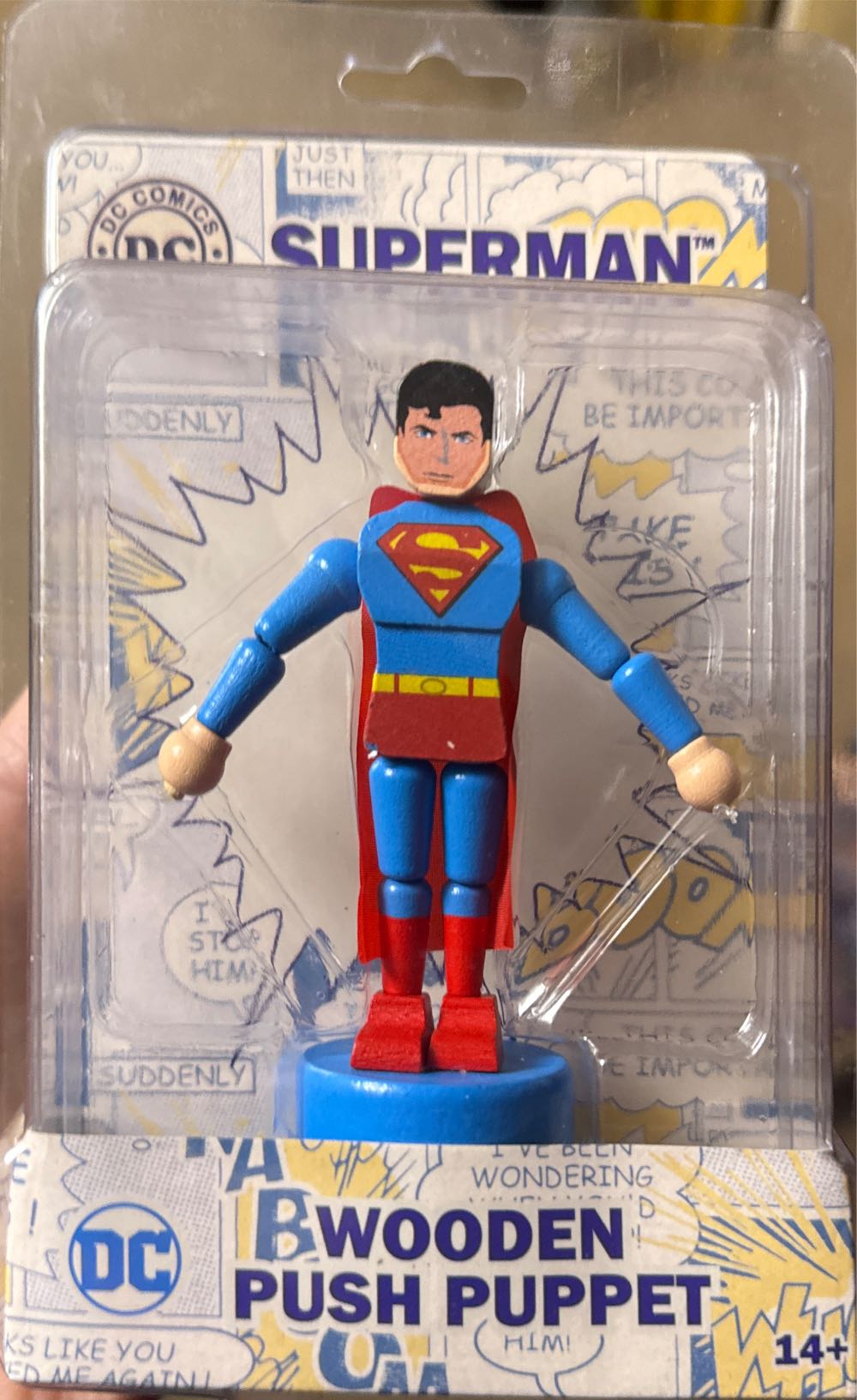 Superman plate vintage plastic