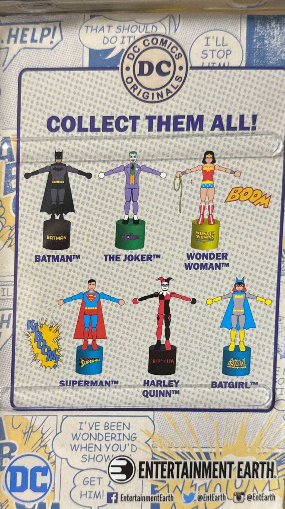 Superman Wooden Push Puppet  vinyl figure collectible [Barcode 840417105536] - Main Image 2