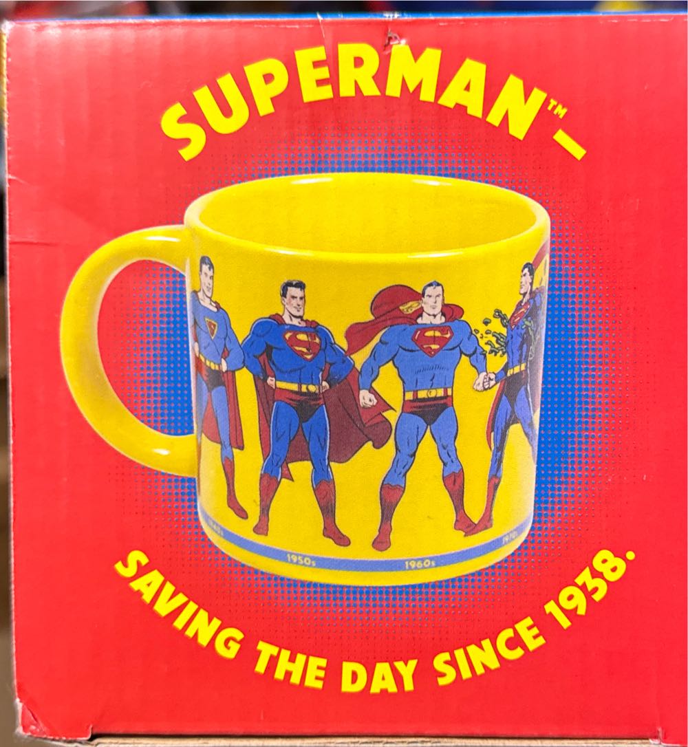 Superman Through The Years Mug 8 Images Classic To Contemporary In Box  vinyl figure collectible [Barcode 814229001669] - Main Image 2