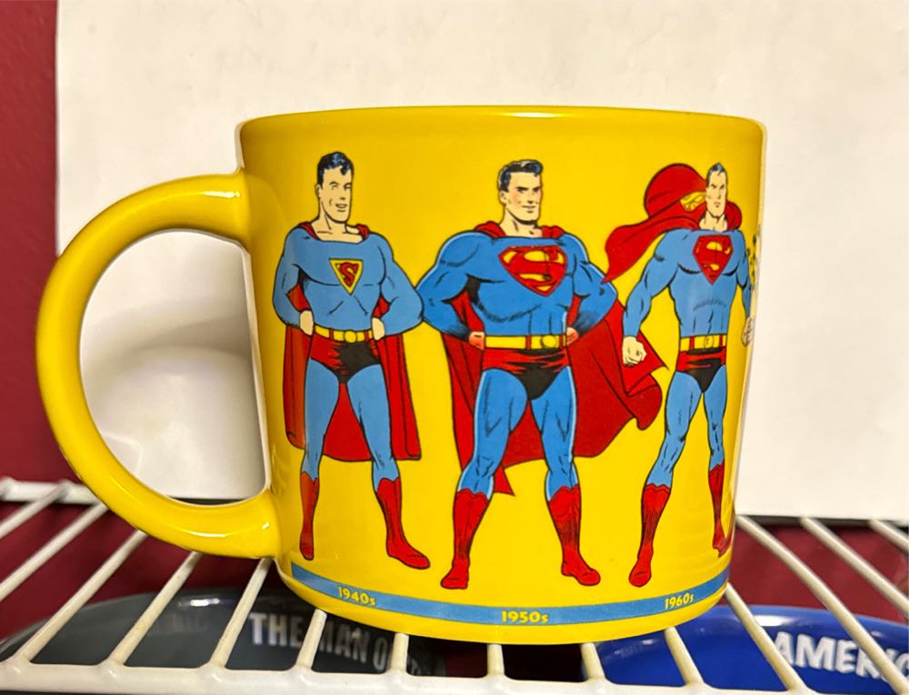 Superman Through The Years Mug 8 Images Classic To Contemporary In Box  vinyl figure collectible [Barcode 814229001669] - Main Image 3