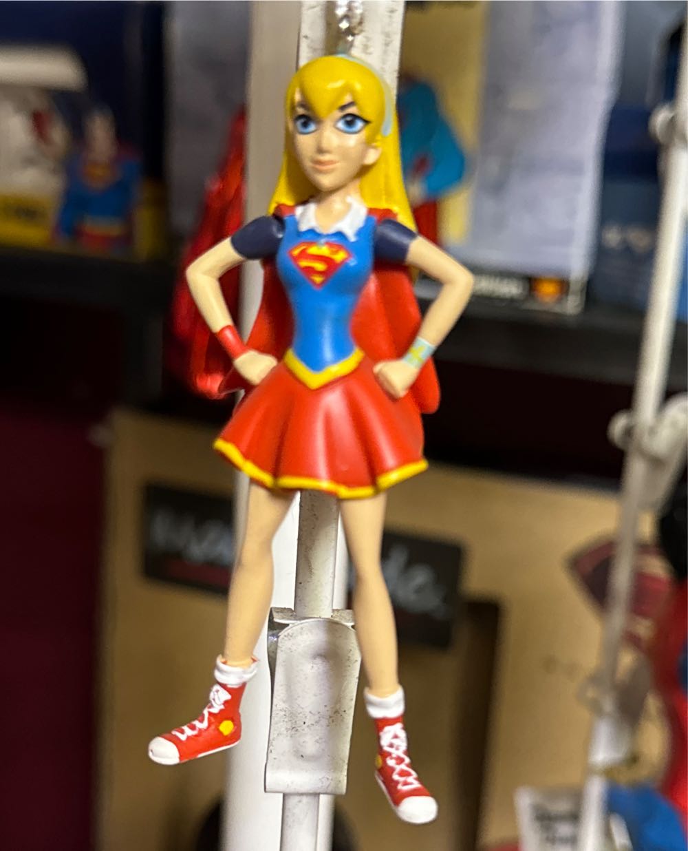 Hallmark DC superhero girls Supergirl ornament  vinyl figure collectible - Main Image 2