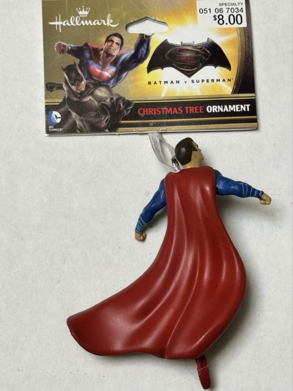 Hallmark Batman vs Superman Man of steel ornament  vinyl figure collectible - Main Image 3