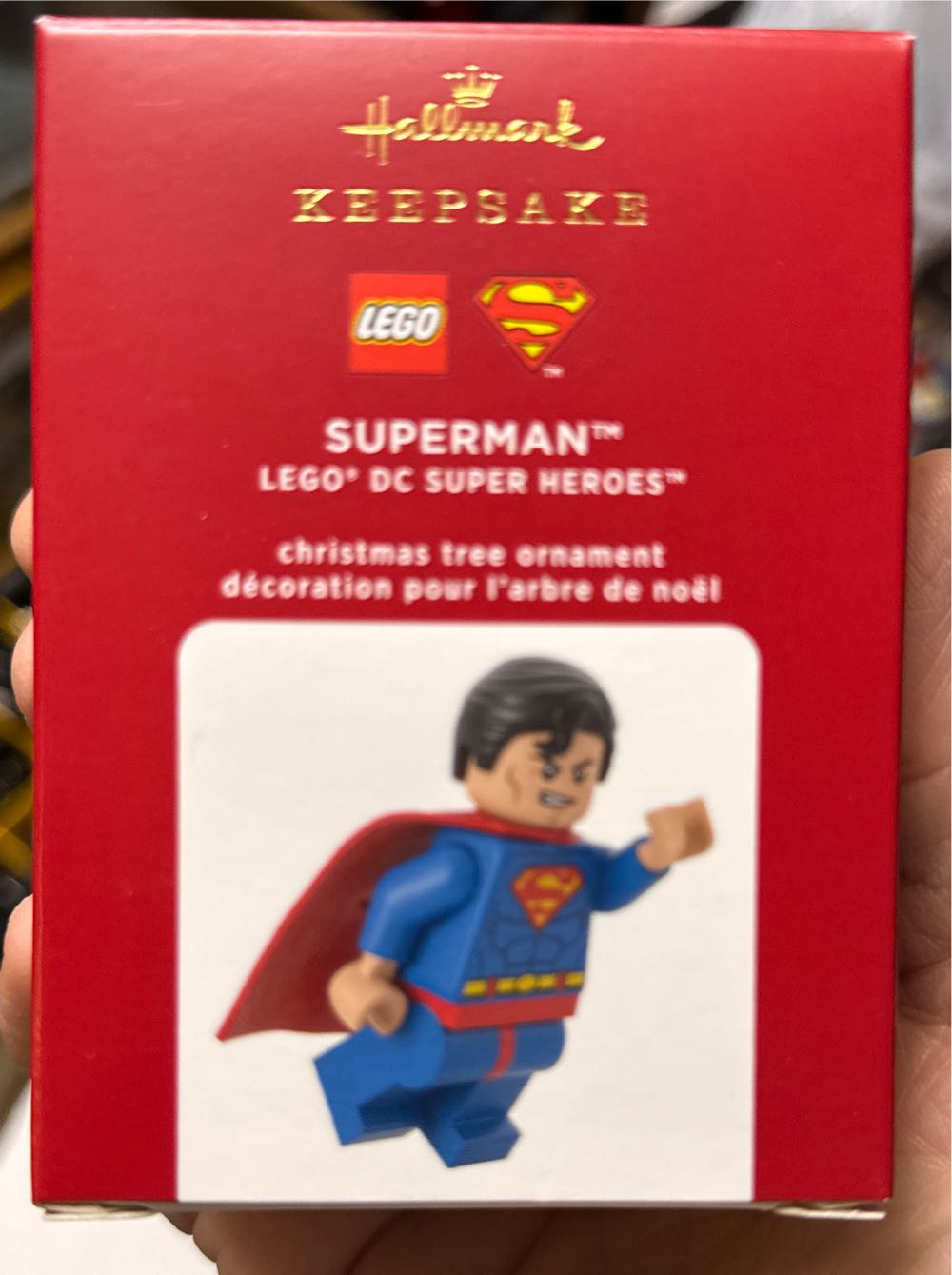 Hallmark Keepsake Keepsake Ornament Lego Superman  vinyl figure collectible [Barcode 763795617814] - Main Image 2