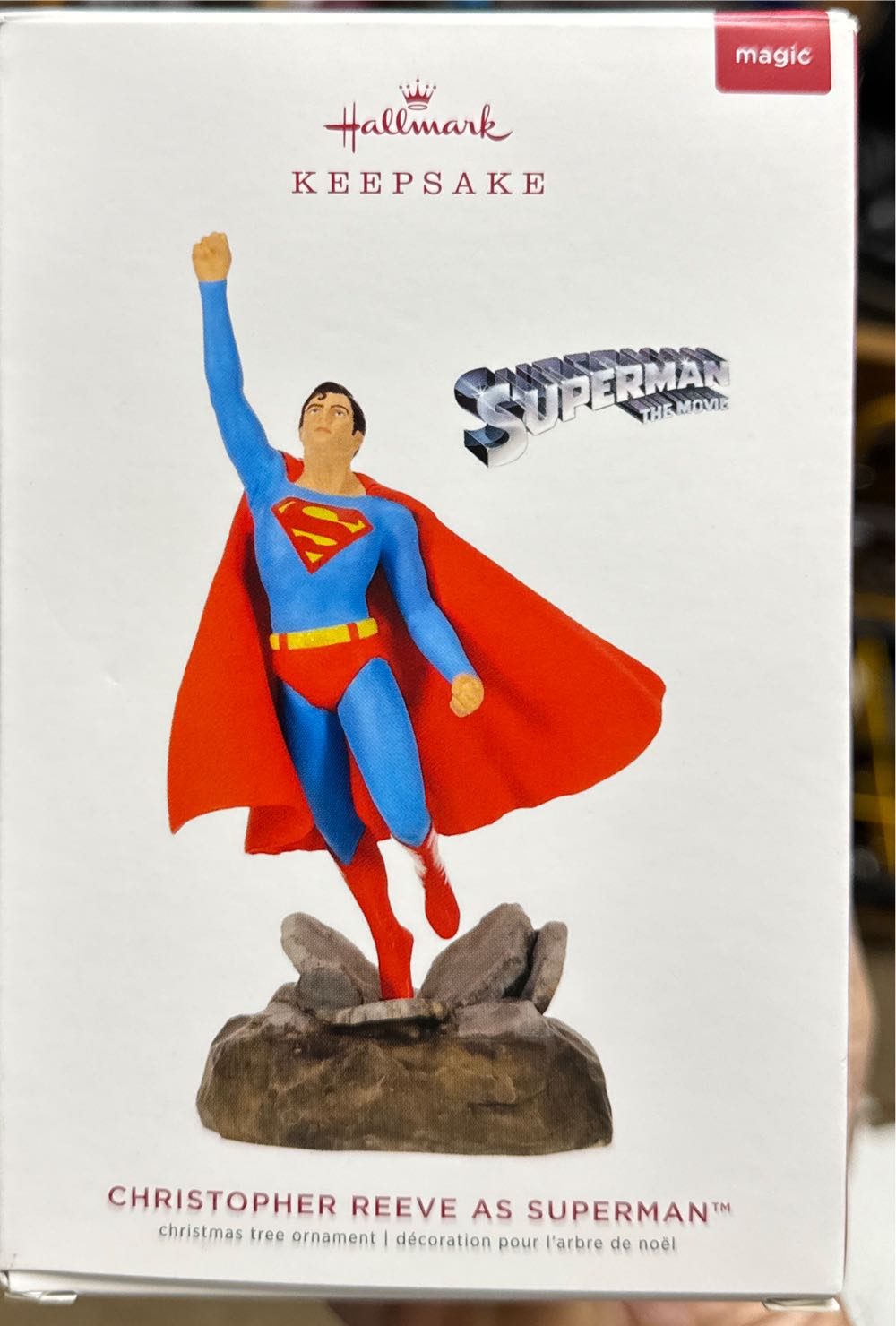 Hallmark Keepsake Christmas Dc Comics Christopher Reeve Musical Ornament Plays Theme From Superman  vinyl figure collectible [Barcode 763795469840] - Main Image 2