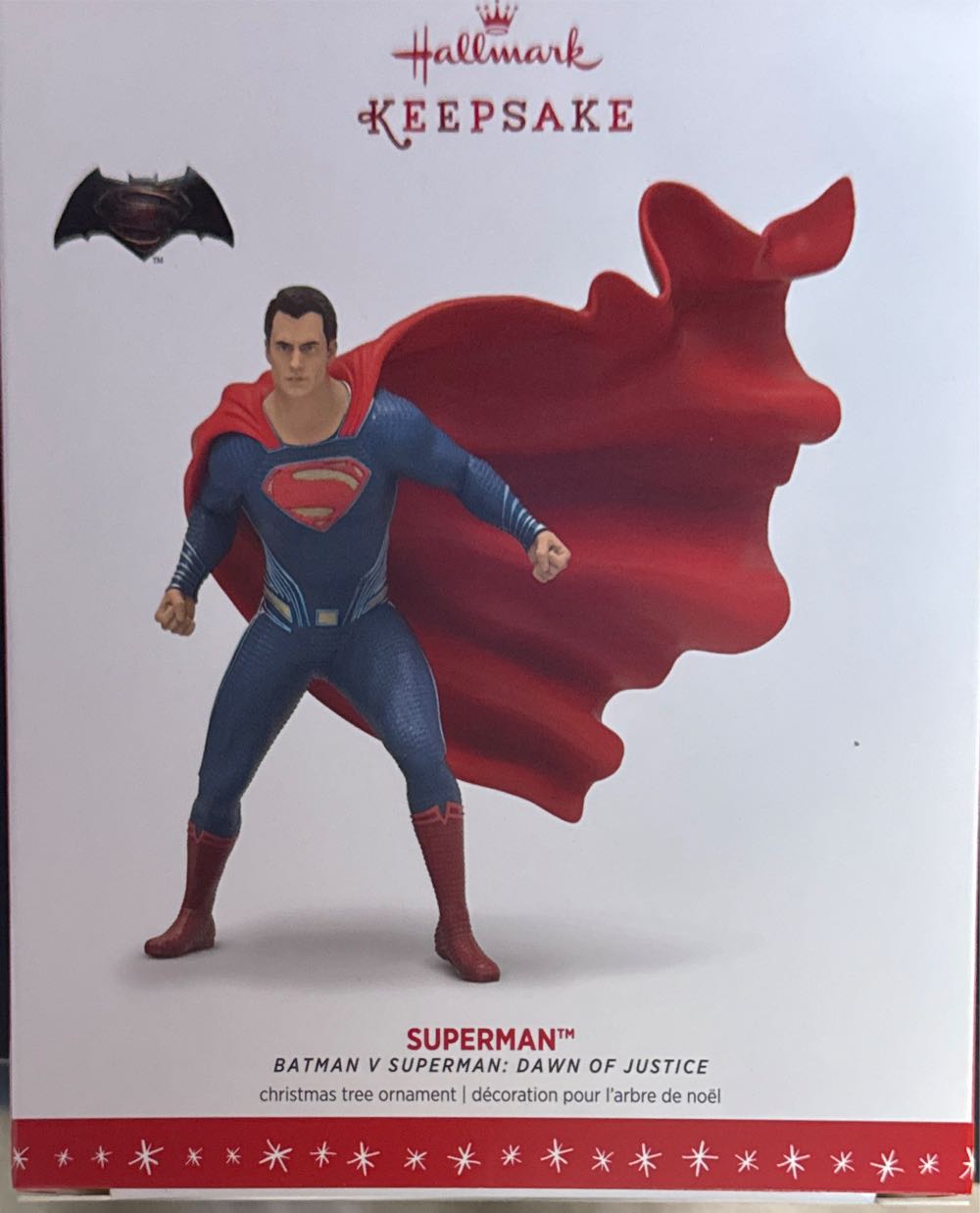 Hallmark Batman V. Superman Dawn Of Justice Superman Keepsake Ornament  vinyl figure collectible [Barcode 763795110377] - Main Image 2