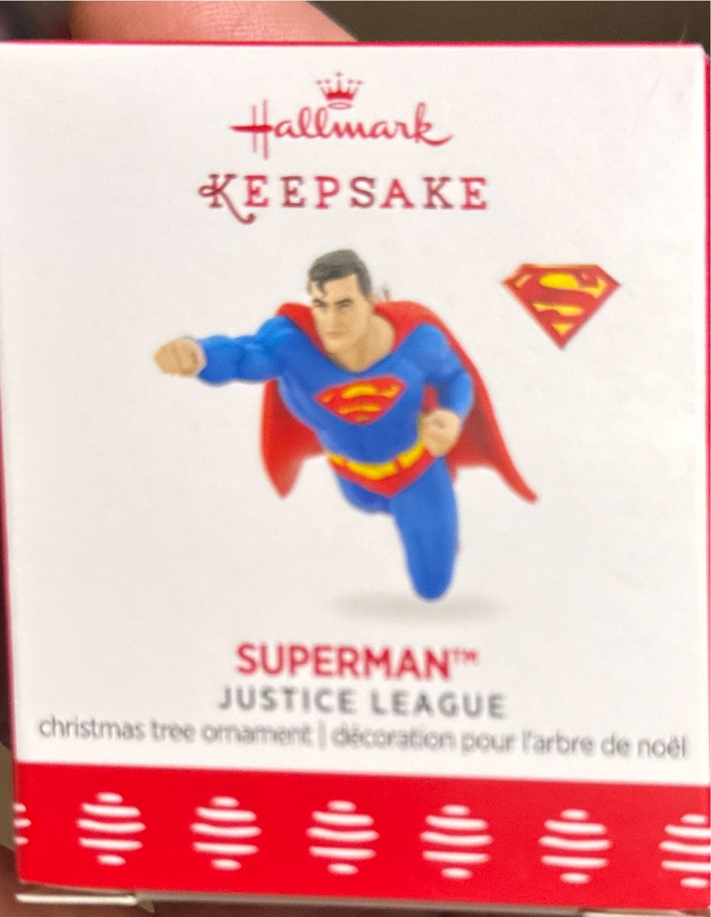 Hallmark keepsake ornament Superman Justice league 2017 miniature  vinyl figure collectible [Barcode 763795250318] - Main Image 2