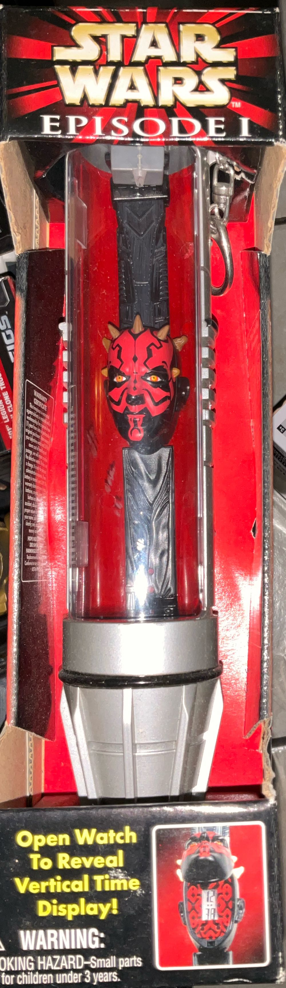 Darth Maul-Star Wars Episode Darth Maul Collector Watch With Lightsaber Display Case 1 New - Star Wars vinyl figure collectible [Barcode 010859462911] - Main Image 2