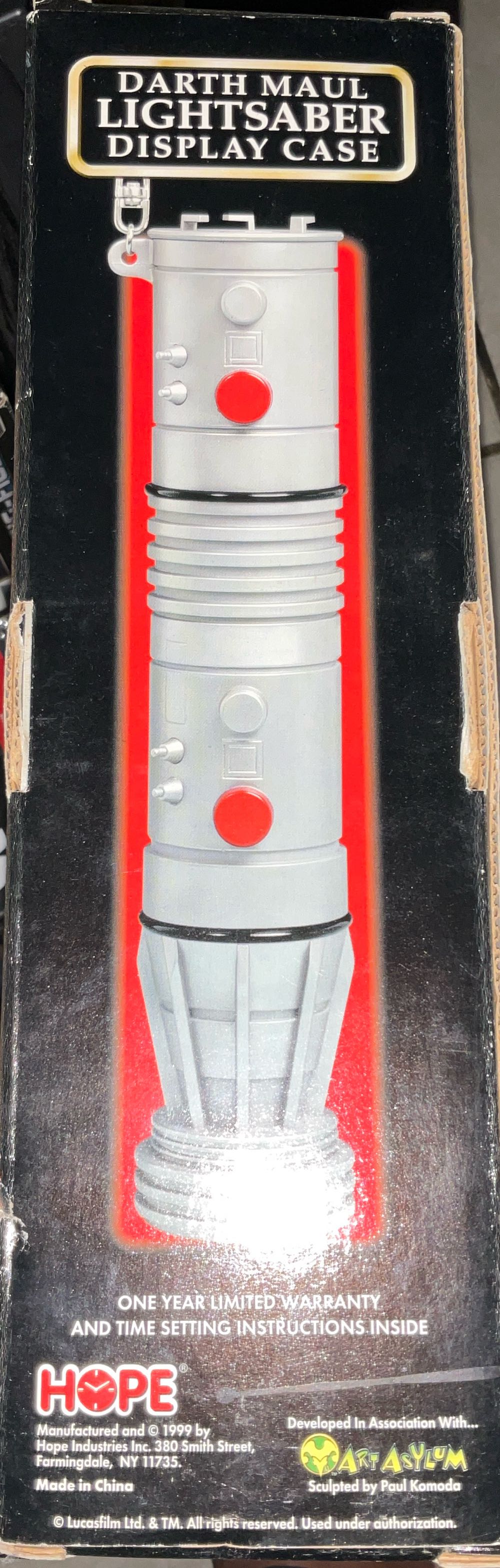 Darth Maul-Star Wars Episode Darth Maul Collector Watch With Lightsaber Display Case 1 New - Star Wars vinyl figure collectible [Barcode 010859462911] - Main Image 4