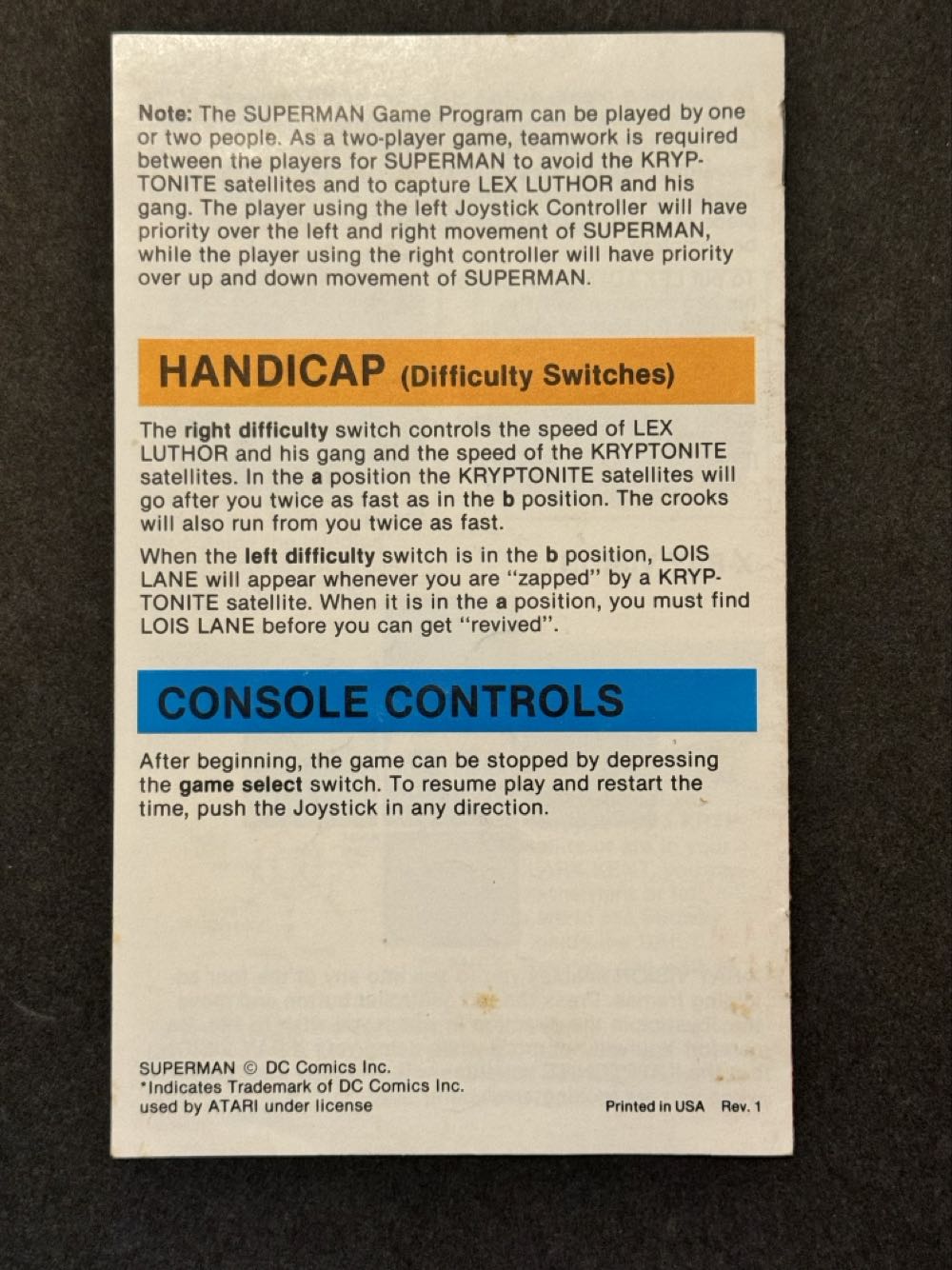 Atari Superman Game Cartridge  vinyl figure collectible - Main Image 4