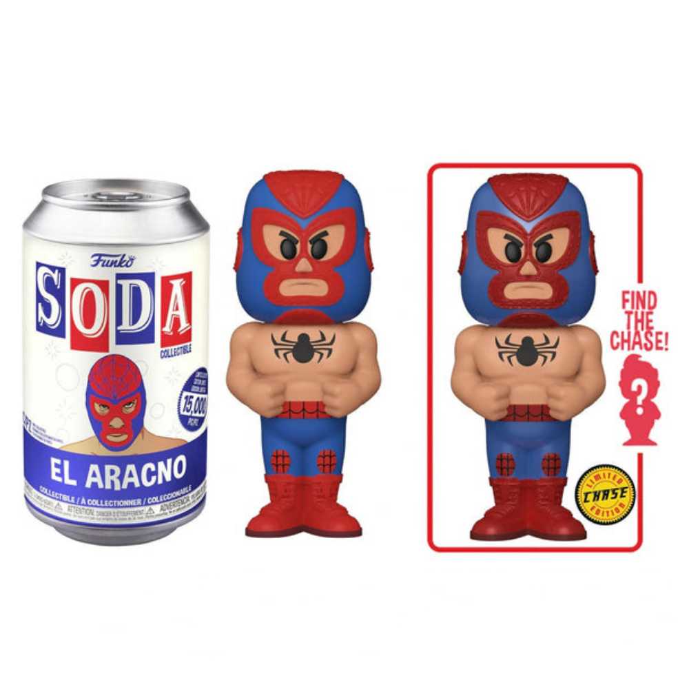 El Leyenda Americana - (Capitan America)  - Marvel Lucha Libre Edition  - FUNKOPOP - Funko Vinyl Soda  vinyl figure collectible [Barcode 889698545099] - Main Image 2