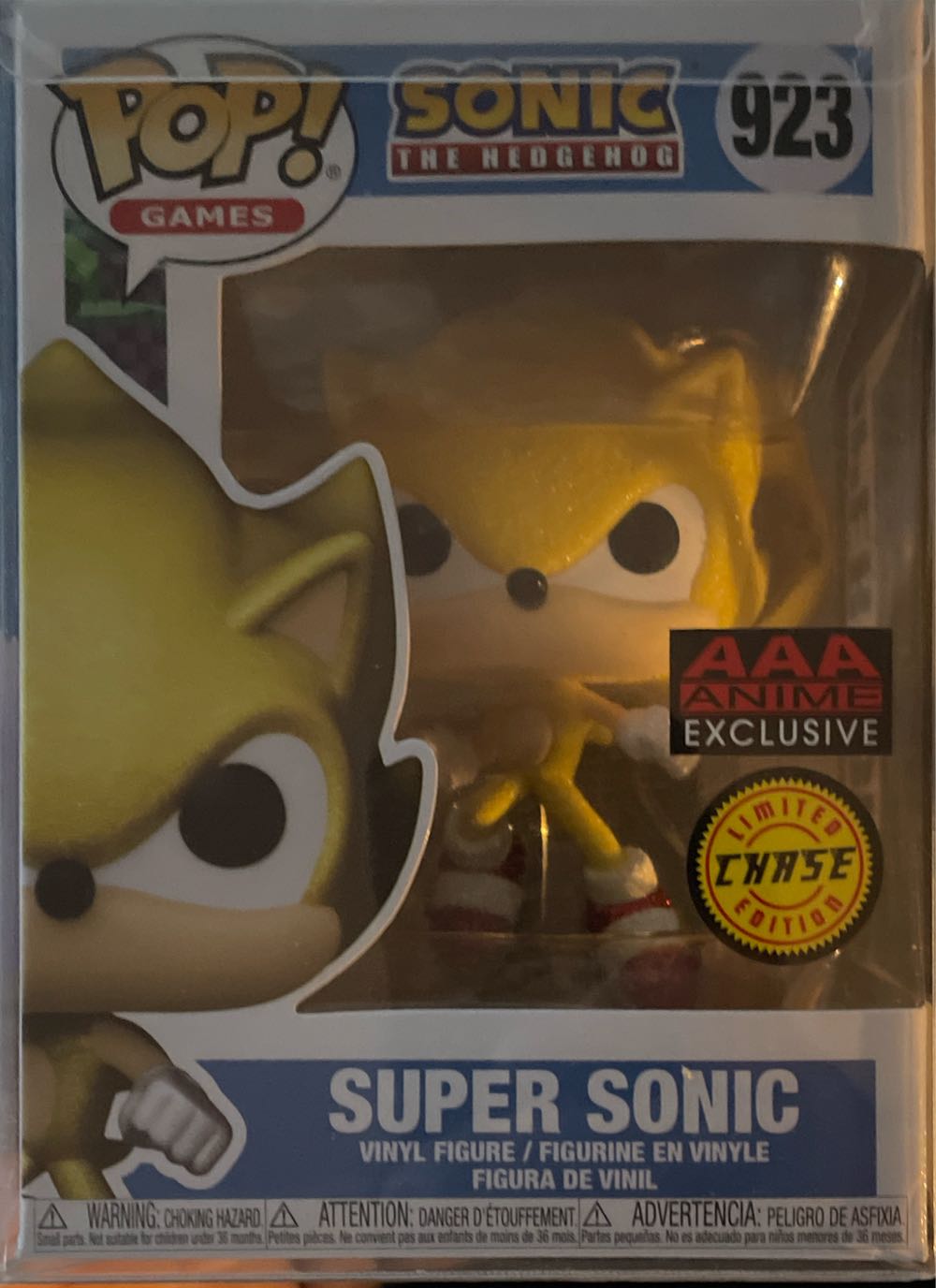 #923 Games: Sonic The Hedgehog: Super Sonic - Sonic the Hedgehog vinyl figure collectible [Barcode 889698715324] - Main Image 3