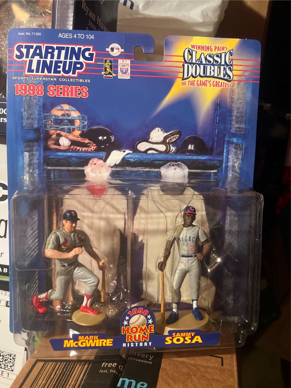 Starting Lineup Doubles Mcgwire & Sosa Home Run History Mcgwire Sammy Sosa Classic Doubles Sosa History Starting Lineup Classic Mark New Slu Nib Action Mlb 1983 Mattel Edmonton Oilers Wayne Gretzky Doll Series Kenner Boxed 12 Inch Size Freeship Baseball  vinyl figure collectible [Barcode 076281723310] - Main Image 2