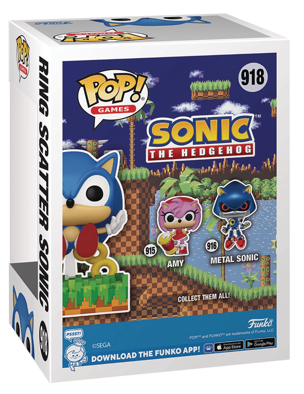 Ring Scatter Sonic - Sonic the Hedgehog vinyl figure collectible [Barcode 889698715577] - Main Image 2