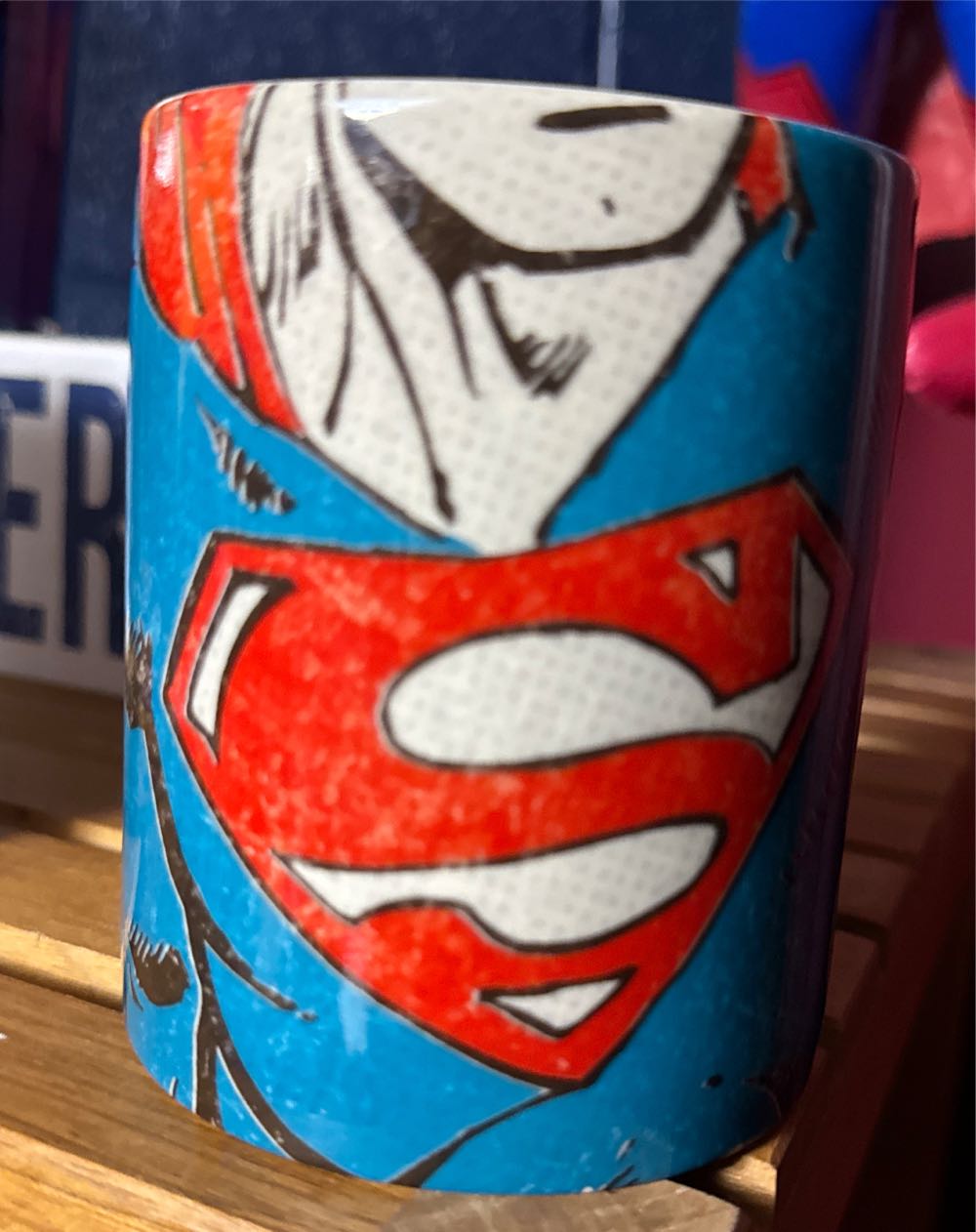 Superman Themed Coffee Mug Cup Hallmark. - DC Comics vinyl figure collectible - Main Image 2