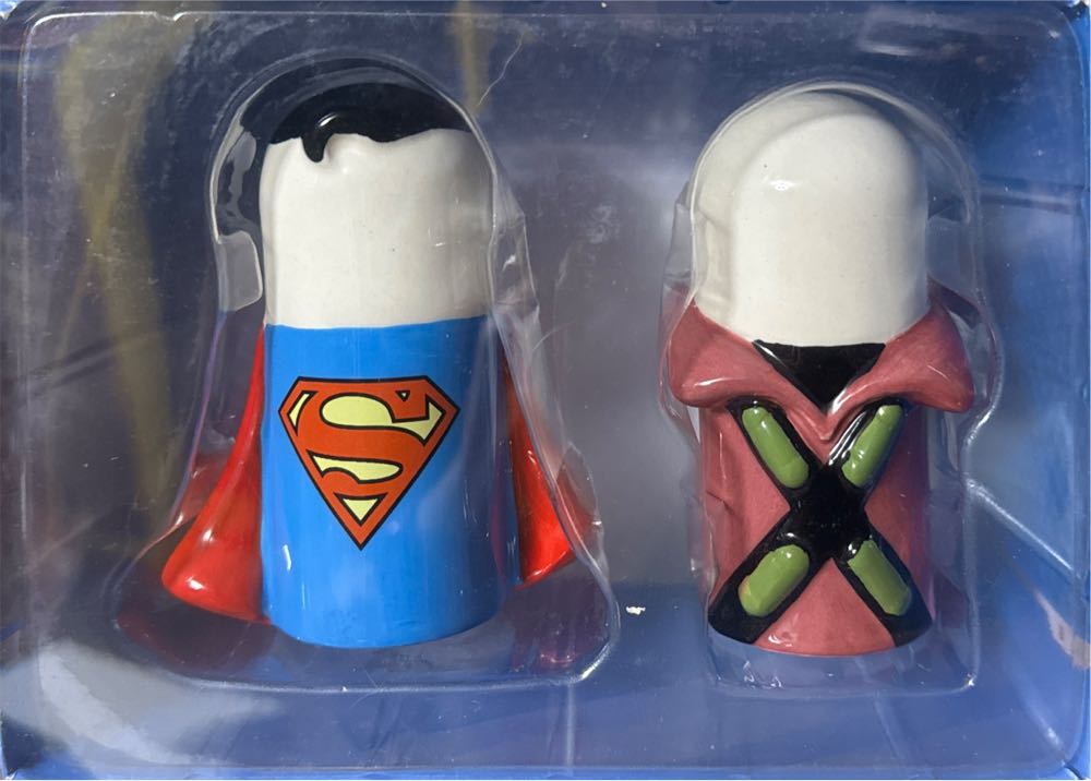 Dc Comics Ceramics Superman Vs. Lex Luthor Salt And Pepper Shakers  vinyl figure collectible [Barcode 028399139620] - Main Image 2