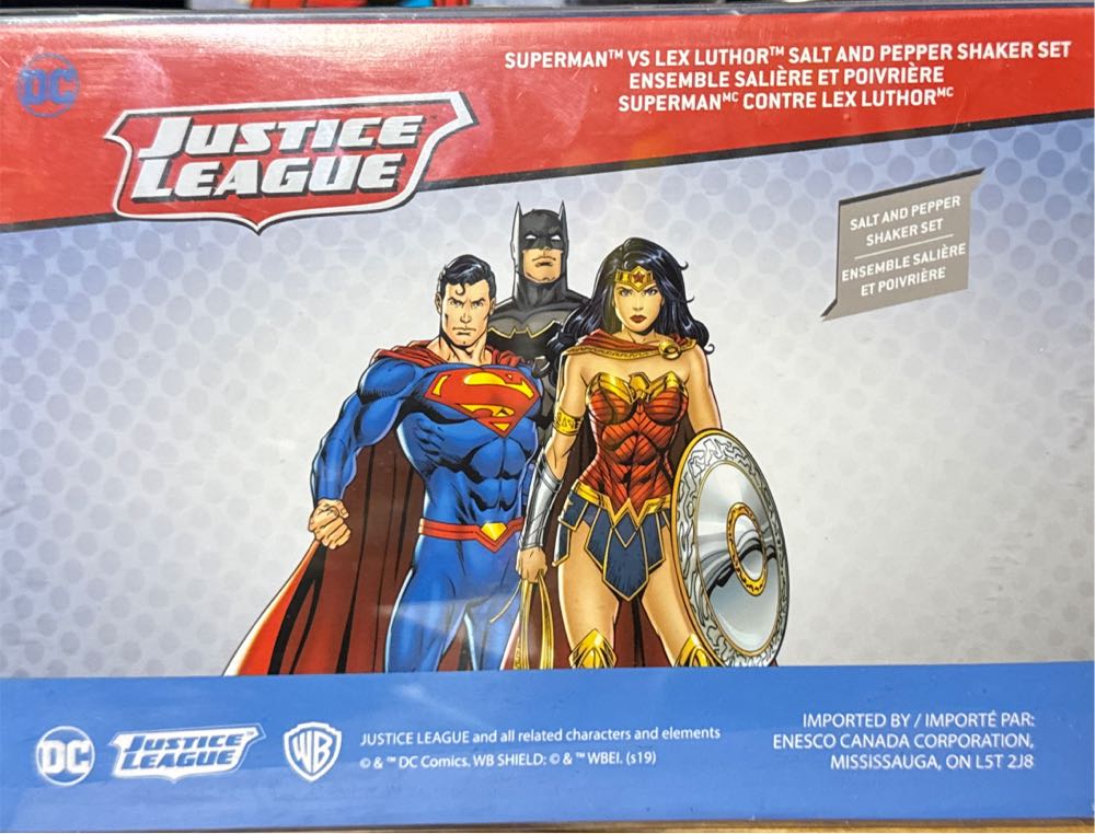 Dc Comics Ceramics Superman Vs. Lex Luthor Salt And Pepper Shakers  vinyl figure collectible [Barcode 028399139620] - Main Image 3