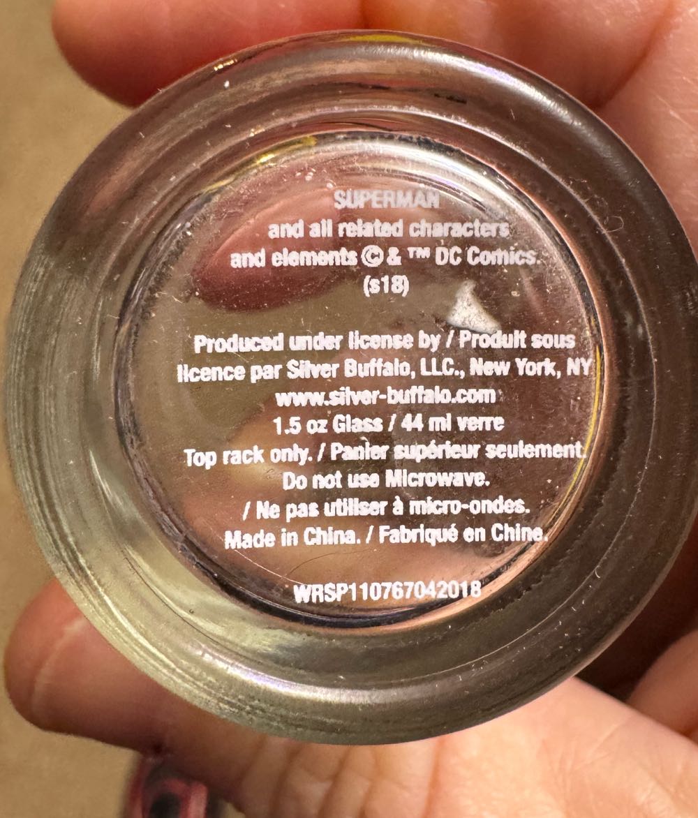 Superman shot glass Cup  vinyl figure collectible - Main Image 2