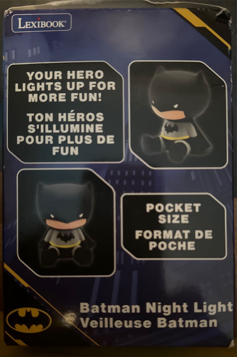 Lexibook Nlj01bat Color Nightlight For Children’s Room Batman Colour Change Smooth Light Battery Included  vinyl figure collectible [Barcode 3380743095684] - Main Image 4
