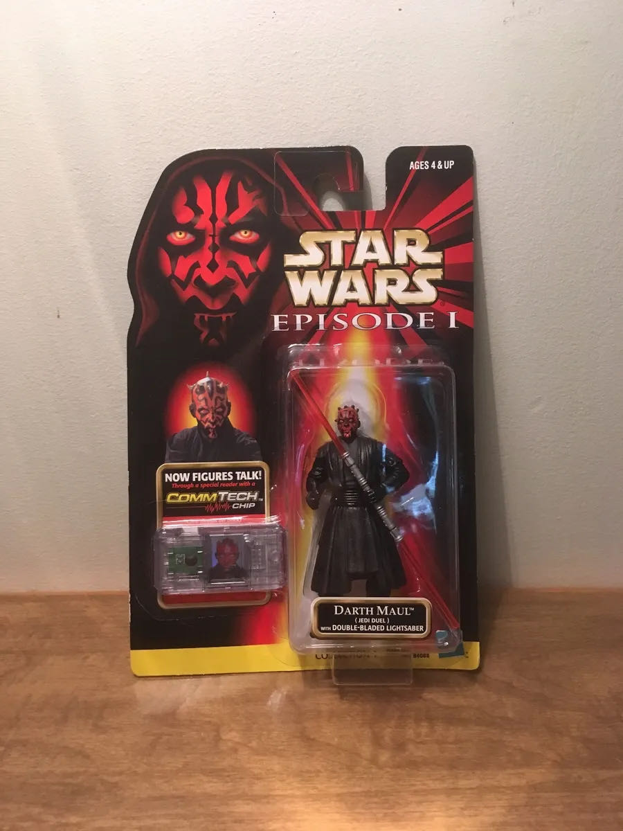 Star Wars Episode I: The Phantom Menace Darth Maul Jedi Duel Action Figure 3.75 Inches  vinyl figure collectible [Barcode 076281840888] - Main Image 2