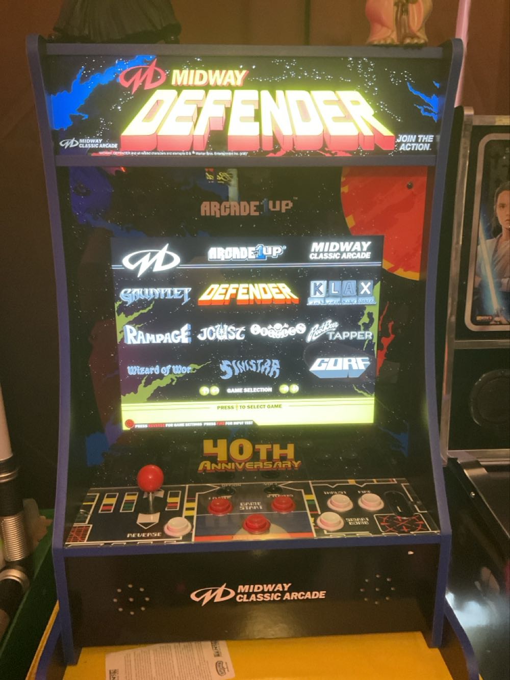 Defender Partycade -Arcade1up - 40th Anniversary Defender Partycade  vinyl figure collectible - Main Image 2
