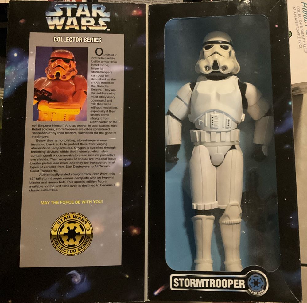 Star Stormtrooper -Vintage Kenner 12” Stormtrooper Kenner Star Wars Collector Series Stormtrooper 12” Action Star Stormtrooper New Sealed New 12” Nib 12 Inch Of ~ Galactic Empire - Star Wars: Retro Series vinyl figure collectible [Barcode 076281276892] - Main Image 2