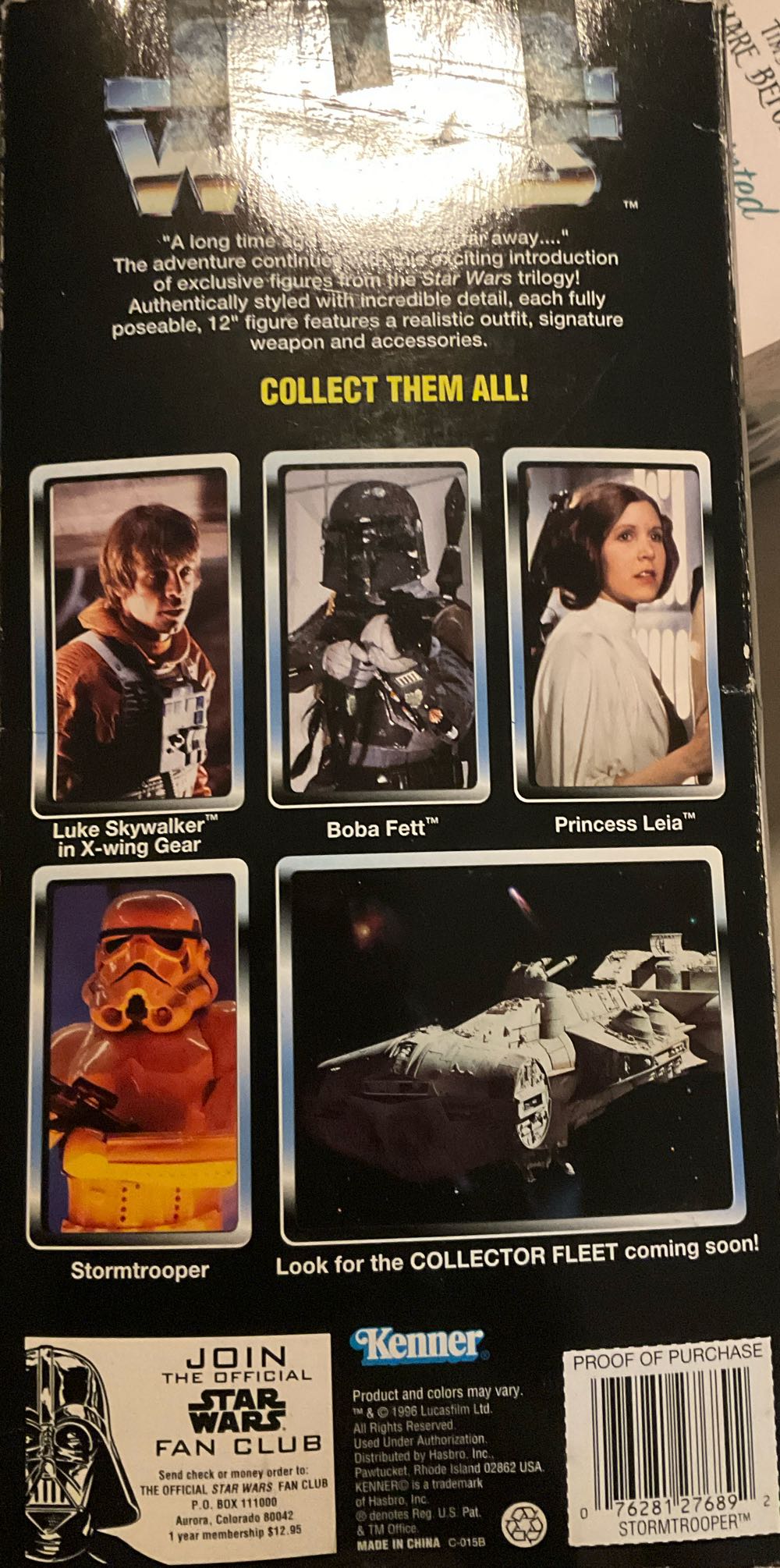 Star Stormtrooper -Vintage Kenner 12” Stormtrooper Kenner Star Wars Collector Series Stormtrooper 12” Action Star Stormtrooper New Sealed New 12” Nib 12 Inch Of ~ Galactic Empire - Star Wars: Retro Series vinyl figure collectible [Barcode 076281276892] - Main Image 3