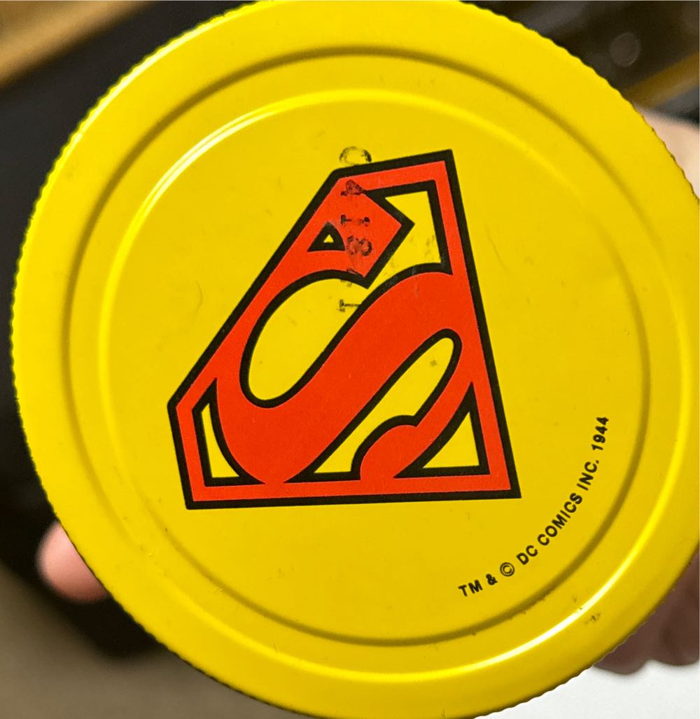 Superman peanut butter jar with label and lid - DC Comics vinyl figure collectible - Main Image 3