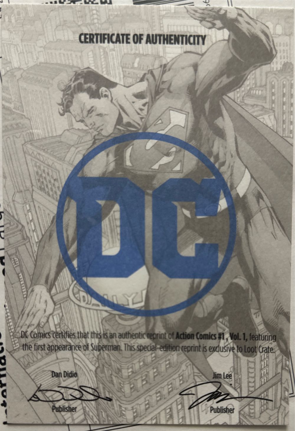 Action comics number one reprint, 2017  vinyl figure collectible - Main Image 2